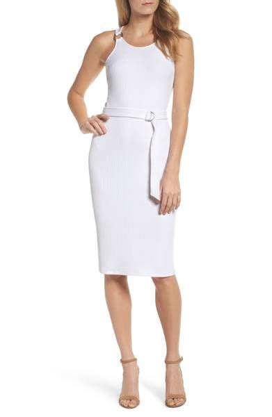 belted rib knit dress michael michael kors|Michael Kors Ribbed Belted.